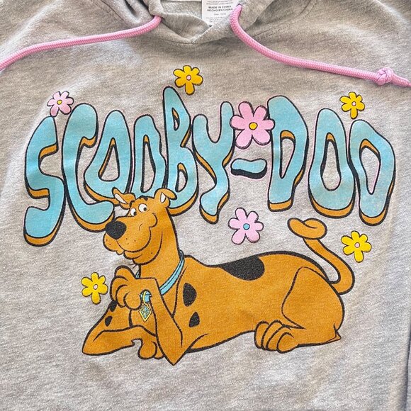 Vintage Scooby-Doo Mystery Machine Gray Colorful Graphic Print Hoodie XL - Picture 4 of 8